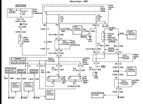 2006 chevy 3500 tail light junction box|gmc tail light pinout diagram.